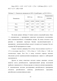 Анализ и прогнозирование финансового состояния предприятия Образец 44714