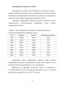 Процессы миграции в Ханты-Мансийском автономном округе (ХМАО) Образец 94633