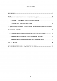 Правовой режим пользования недрами в Российской Федерации Образец 98494
