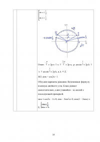 Методика изучения тригонометрических неравенств Образец 131598