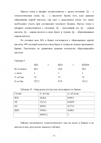 Материальный и тепловой балансы в производстве серной кислоты Образец 41766