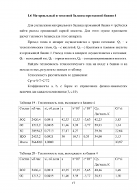 Материальный и тепловой балансы в производстве серной кислоты Образец 41772