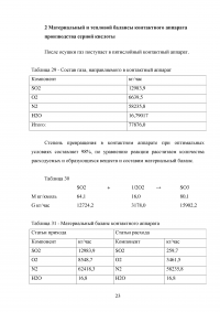 Материальный и тепловой балансы в производстве серной кислоты Образец 41778