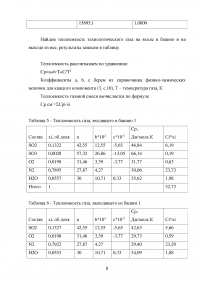 Материальный и тепловой балансы в производстве серной кислоты Образец 41763