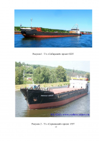 Технология и организация перевозок массовых грузов на судах смешанного плавания Образец 5354