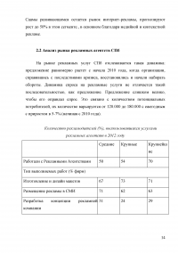 Анализ развития рынка рекламных услуг в Санкт-Петербурге Образец 4707