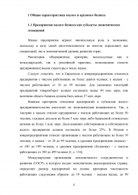 Взаимодействие крупного и малого бизнеса в российской экономике Образец 55391