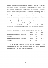 Формирование и использование бюджетных резервов Российской Федерации Образец 59340