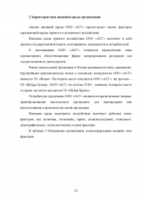 Отчёт о производственной практике - ООО «Алкогольная Сибирская Группа» (г. Омск) Образец 65832