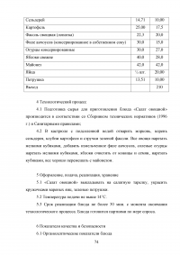 Совершенствование технологии и расширение ассортимента блюд в ресторане с русской кухней Образец 68028