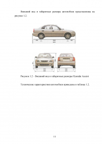 Расчет и организация зоны технического обслуживания и ремонта (ТО и ТР) тормозной системы легкового автомобиля в автотранспортном предприятии (АТП) / Hyundai Accent Образец 88366