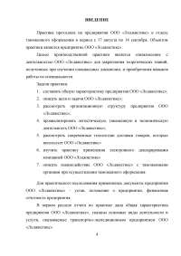 Отдел таможенного оформления на транспортно-экспедиционном предприятии логистики, участника ВЭД. Анализ деятельности, электронное декларирование, импорт. Образец 9207