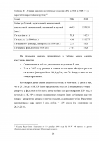 Сравнительный анализ ставок акцизов на табачные изделия в странах ЕАЭС за 2012-2018 гг. Образец 98184