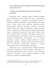 Министерство труда и социальной защиты Российской Федерации как гарант реализации социальной политики государства Образец 102438