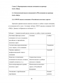 Формирование имиджа компании PR-инструментами на примере компании ОАО «Российские железные дороги» Образец 109403