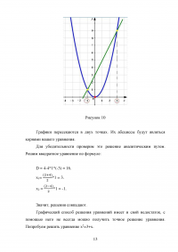 Графический метод решений уравнений и неравенств Образец 137713