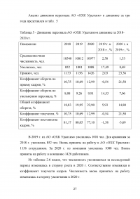 Оценка эффективности использования трудовых ресурсов химического предприятия АО «ОХК Уралхим» Образец 118799