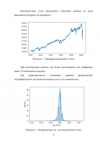 Проверка гипотезы о равенстве математических ожиданий дневной логарифмической доходности фондового индекса и входящих в его состав акций Образец 121346
