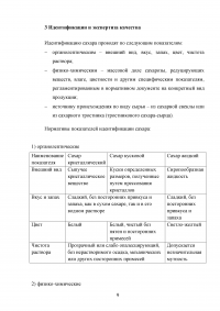 Товароведная характеристика сахара Образец 139101