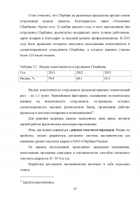 Кадровые риски персонала финансовой организации на примере ПАО «Сбербанк России» Образец 16548